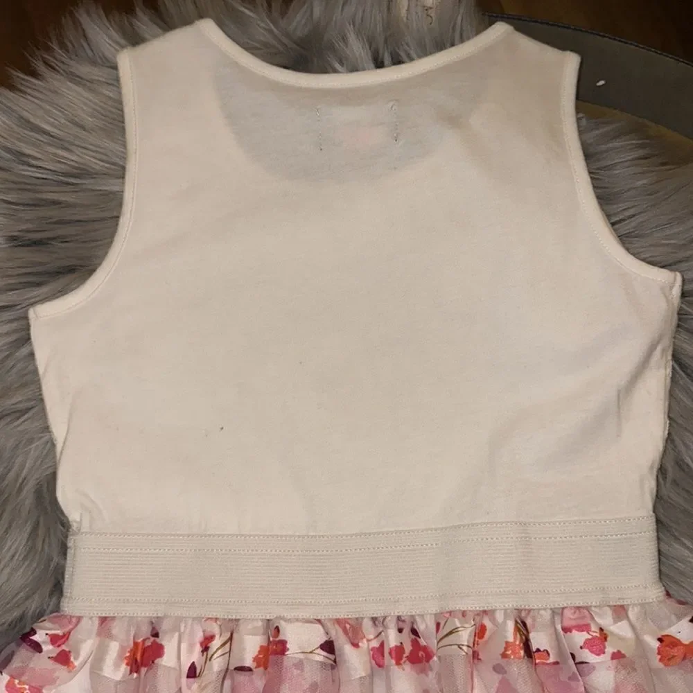 NWT Children’s Place white and pink dress. Size 7-8.